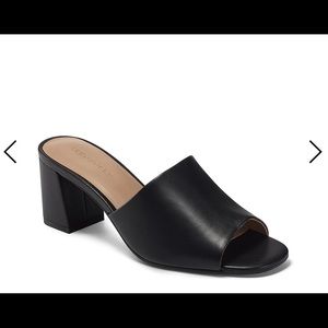Aerosoles Black mules (2 1/2 inch heels)
